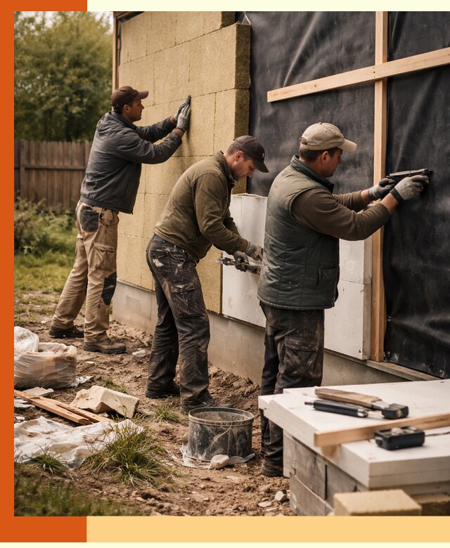 Утепление дачного дома под ключ в Дубне