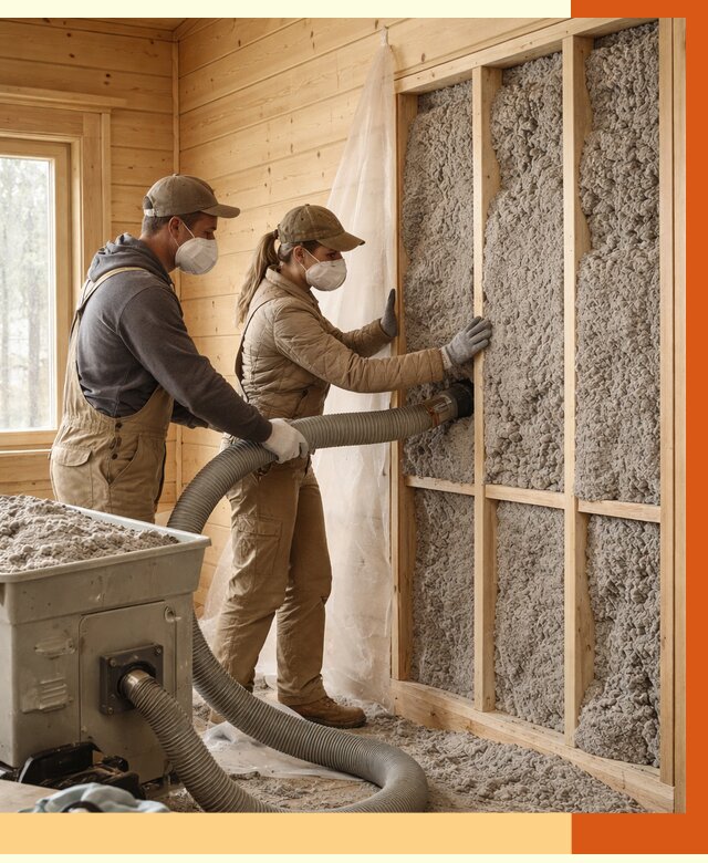 Утепление дачного дома эковатой в Дубне от 1480 руб./м2 — комплексно, ТепломастерДбн