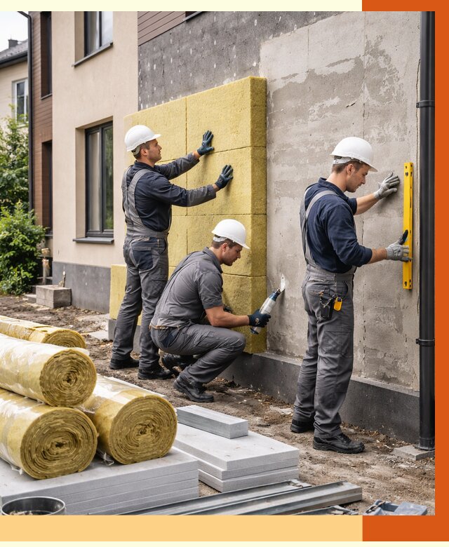 Утепление таунхауса в Дубне от 7350 руб/м2 — комплекс под ключ | ТепломастерДбн