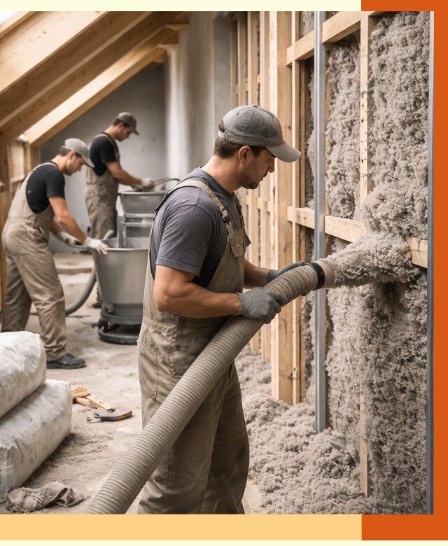 Утепление таунхауса эковатой в Дубне от 2246 руб./м² — монтаж и задувка | ТепломастерДбн