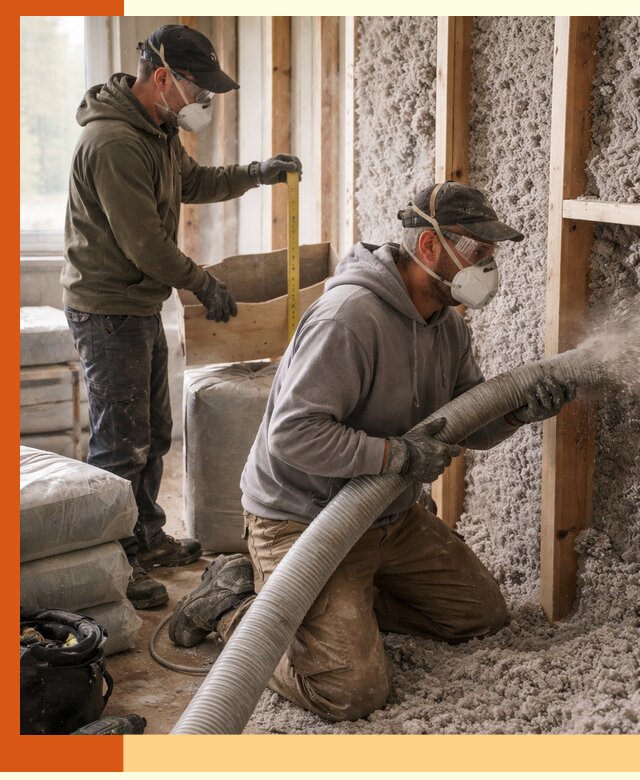 Утепление таунхауса эковатой в Дубне для максимально теплых стен