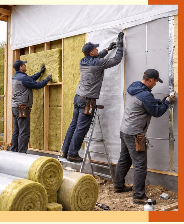 Утепление каркасного дома в Дубне от 4288 руб./м2 — профессионально | ТепломастерДбн