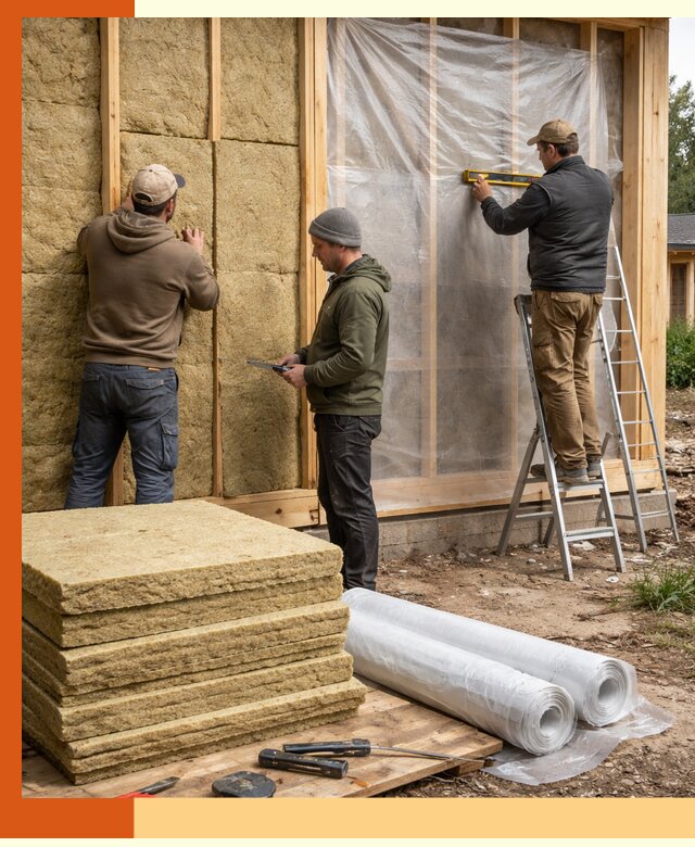 Утепление каркасного дома в Дубне под ключ с гарантией качества