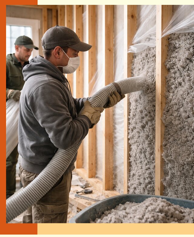 Утепление каркасного дома эковатой в Дубне — качественно и надолго