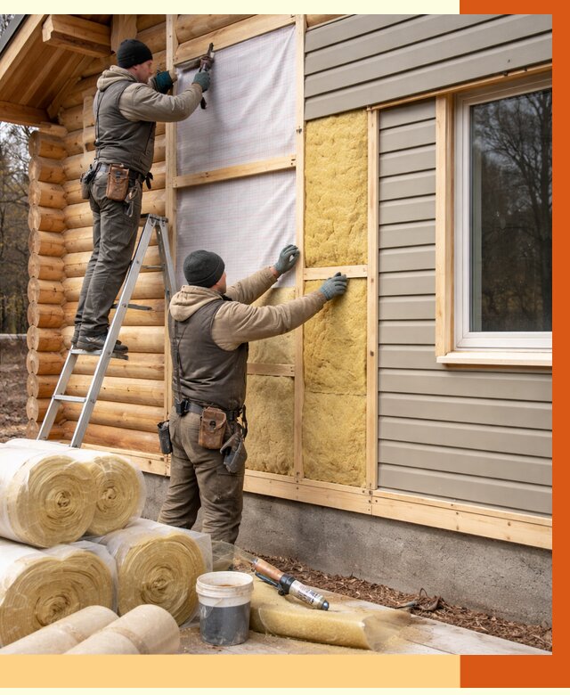 Утепление деревянного дома в Дубне от 6330 руб./м2 — заказать работы | ТепломастерДбн