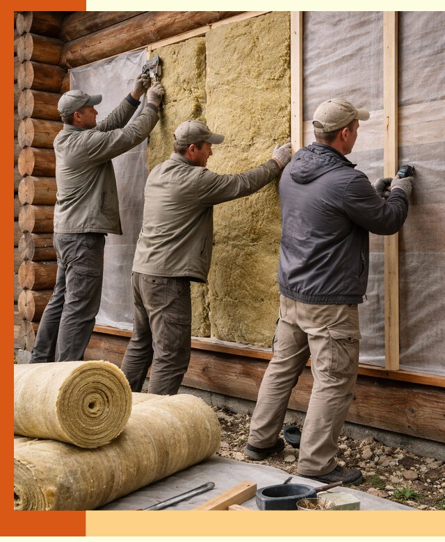 Утепление деревянного дома в Дубне эффективными технологиями