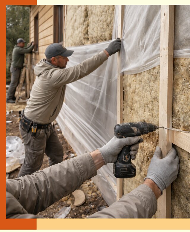 Утепление дома из бруса в Дубне качественно и долговечно