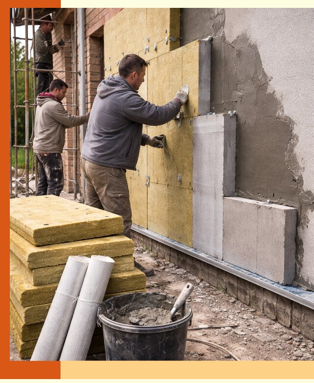 Утепление кирпичного дома под ключ в Дубне