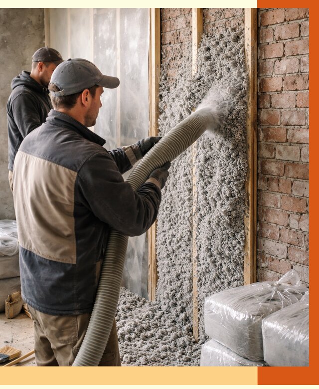 Утепление кирпичного дома эковатой в Дубне от 2399 руб./м² | ТепломастерДбн