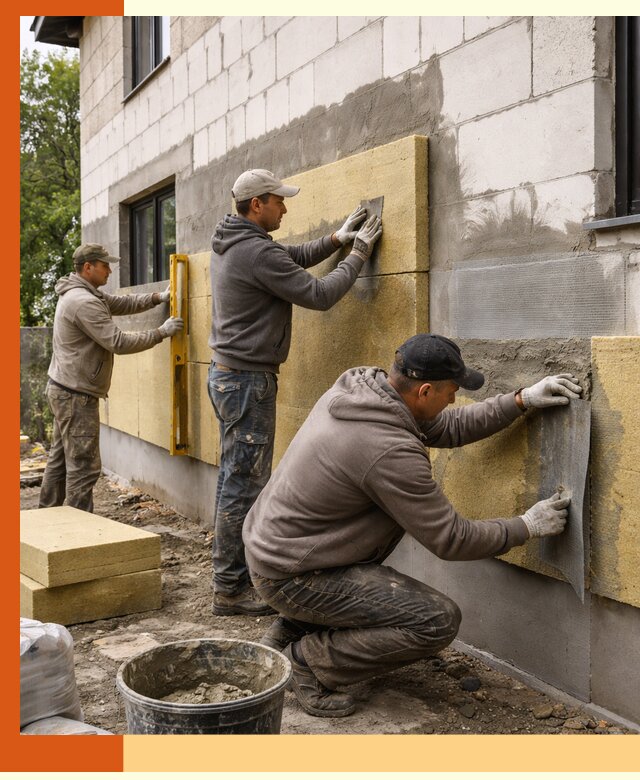 Утепление дома из газобетона в Дубне качественно и долговечно