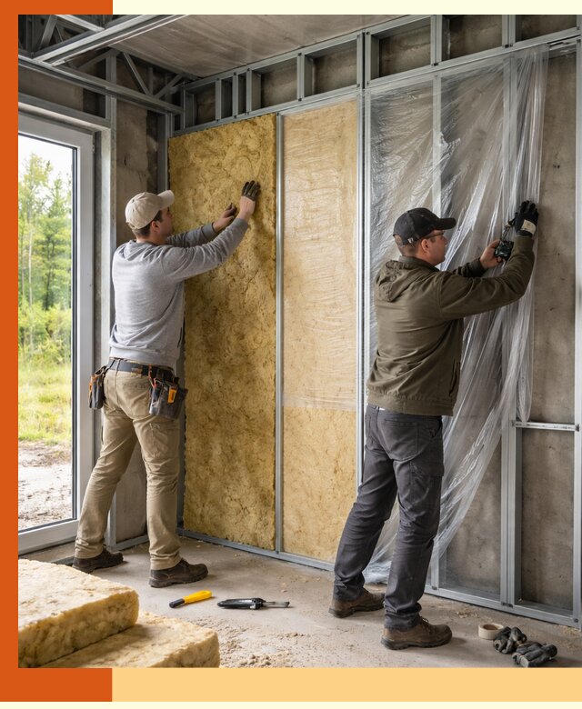 Утепление дома из ЛСТК в Дубне с гарантией качества и эффективности