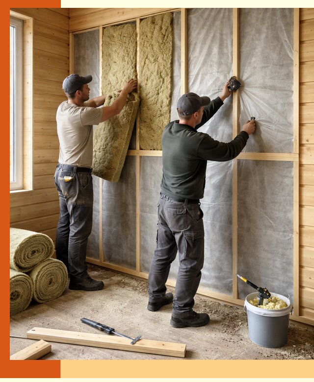 Утепление дома из минибруса в Дубне: комплексные теплоизоляционные работы