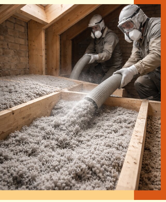 Утепление коттеджа эковатой в Дубне от 2552 руб./м² — комплексная задувка и монтаж | ТепломастерДбн