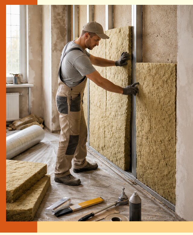 Утепление квартиры в Дубне — комплексная теплоизоляция стен и полов