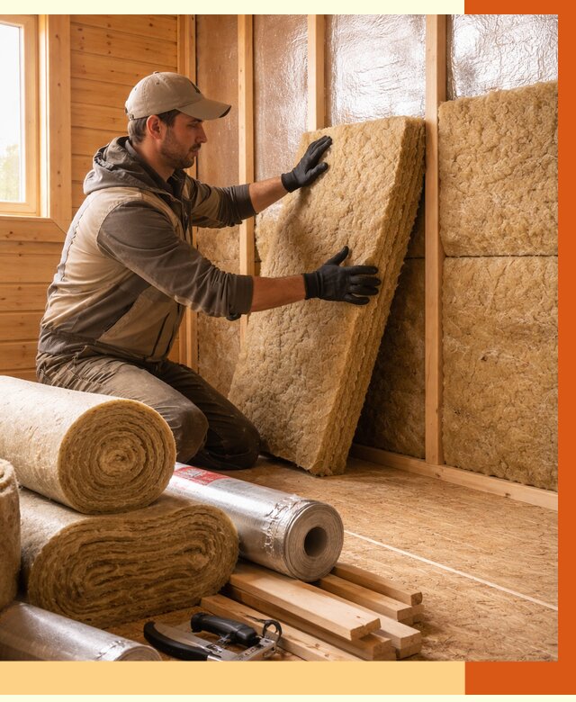 Утепление бани в Дубне под ключ от 4594 руб./м2 — утеплить потолок, пол и стены | ТепломастерДбн