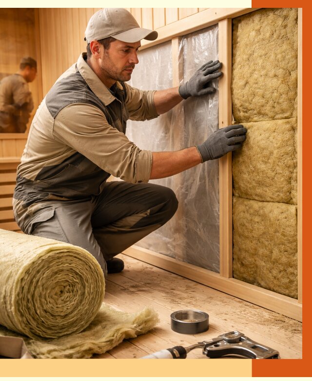 Утепление сауны изнутри в Дубне от 6636 руб. за м2 | ППУ, под ключ — ТепломастерДбн