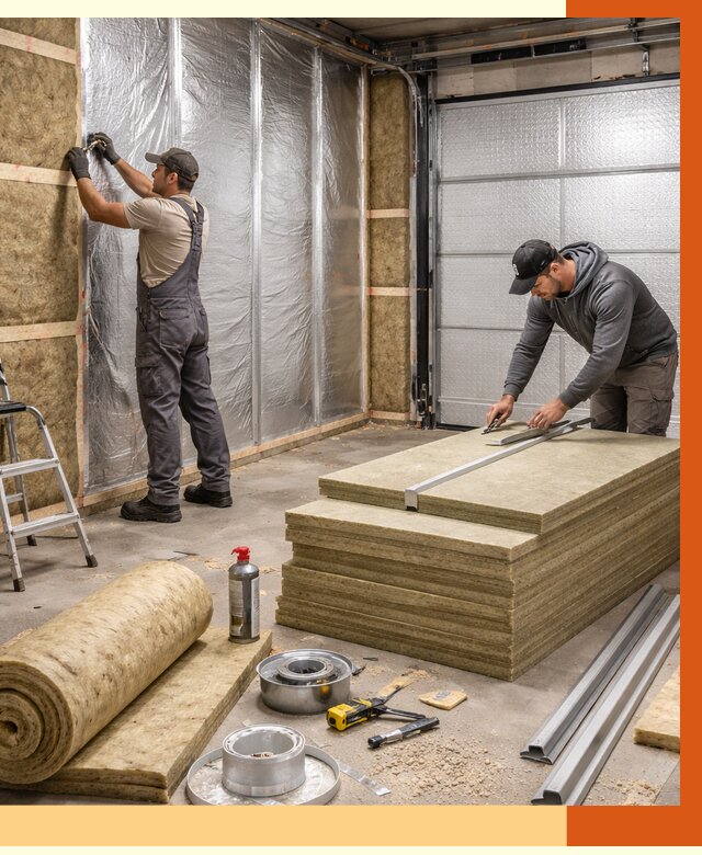 Утепление гаража в Дубне от 4594 руб/м2 — комплексное утепление ворот и стен | ТепломастерДбн