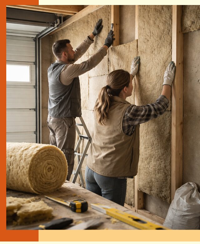 Утепление гаража изнутри в Дубне: быстро и надежно