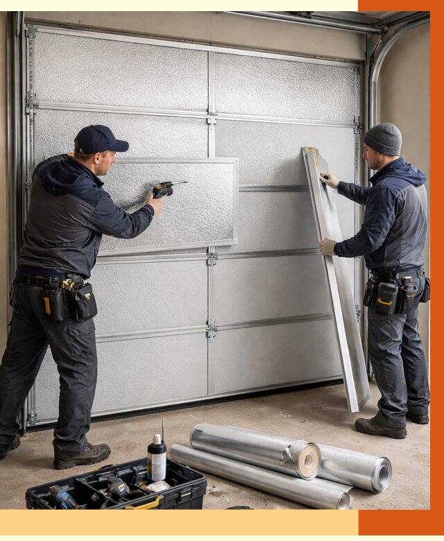 Утепление гаражных ворот в Дубне от 8014 руб/м2 — надежно и быстро | ТепломастерДбн