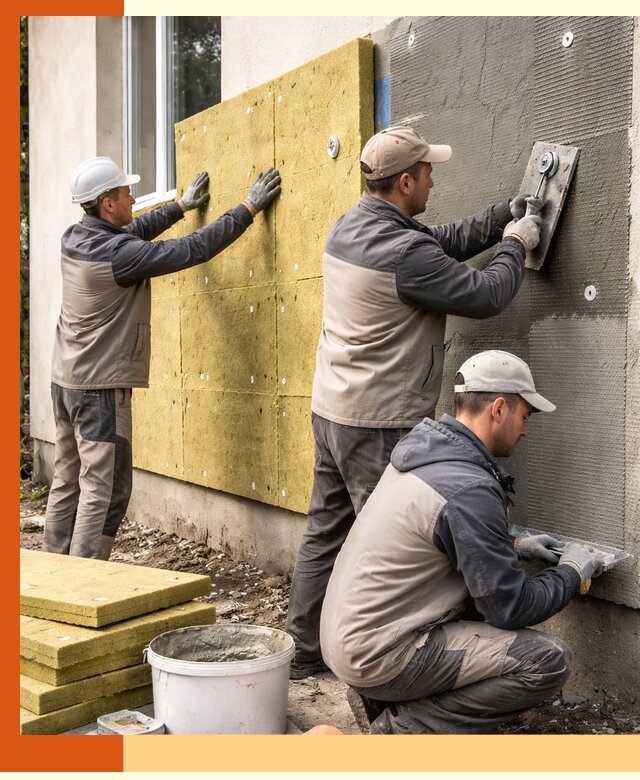 Утепление фасада под штукатурку в Дубне — энергоэффективная технология