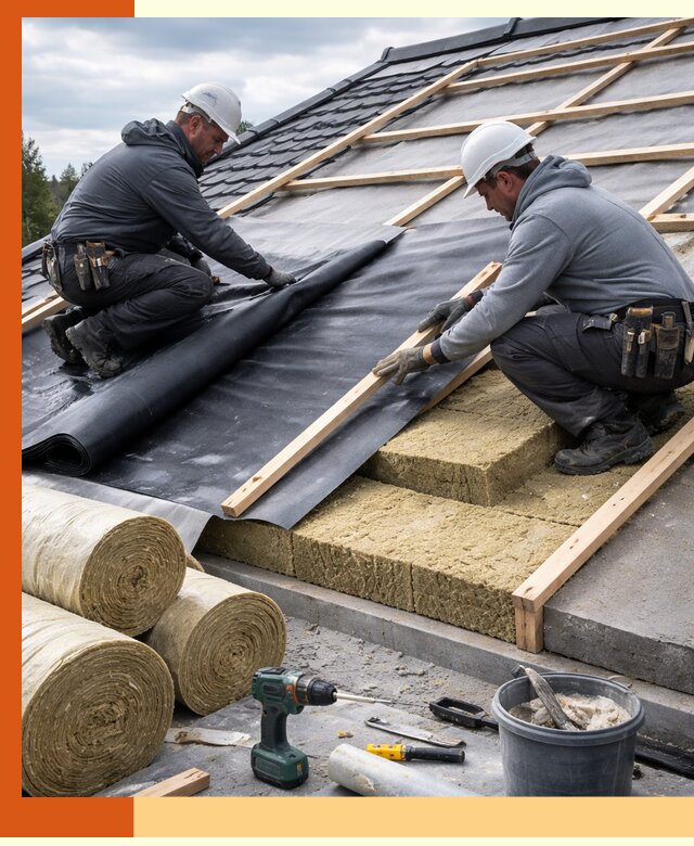 Утепление крыши снаружи в Дубне: профессиональная теплоизоляция