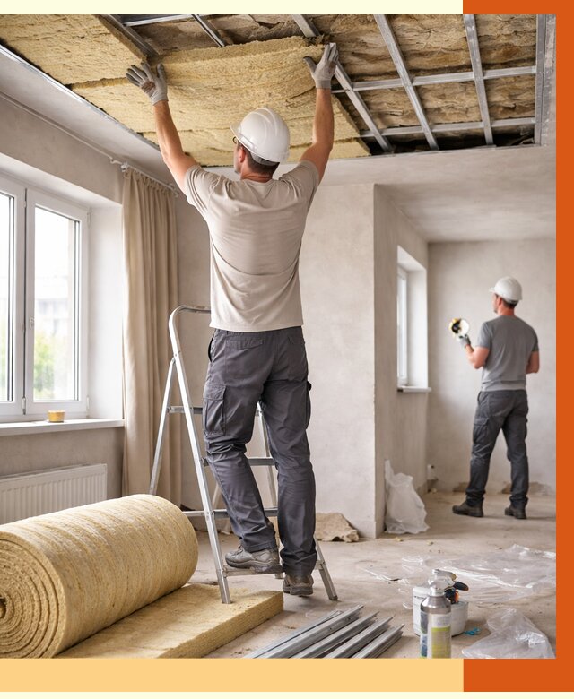 Утепление потолка в частном доме в Дубне от 970 руб./м² — работы под ключ | ТепломастерДбн