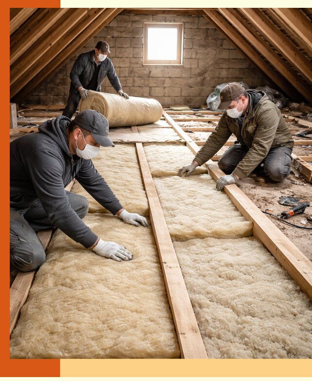 Утепление чердака в Дубне — профессиональная теплоизоляция кровли