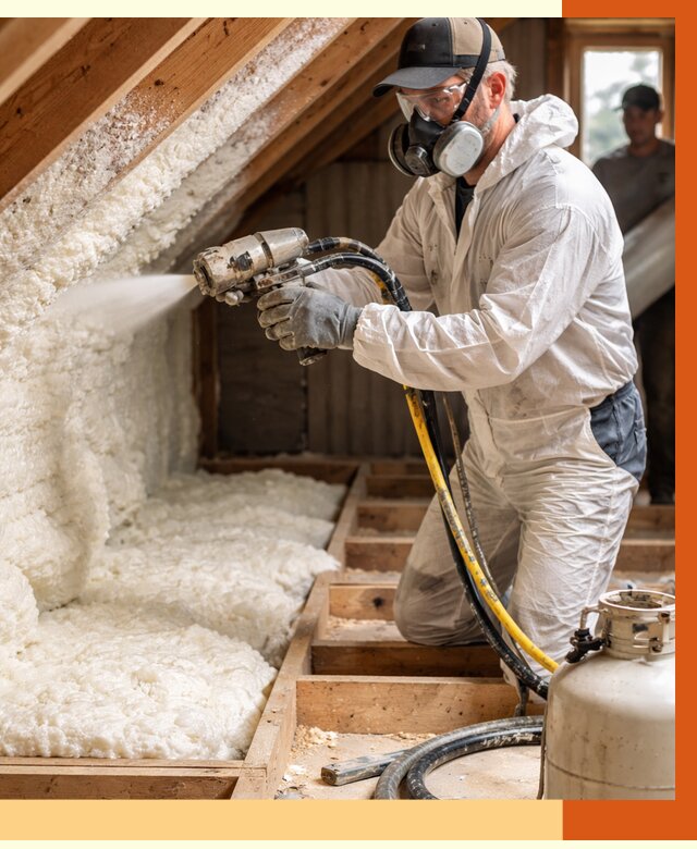 Утепление чердака ППУ в Дубне от 8800 руб./м2 — услуга под ключ | ТепломастерДбн