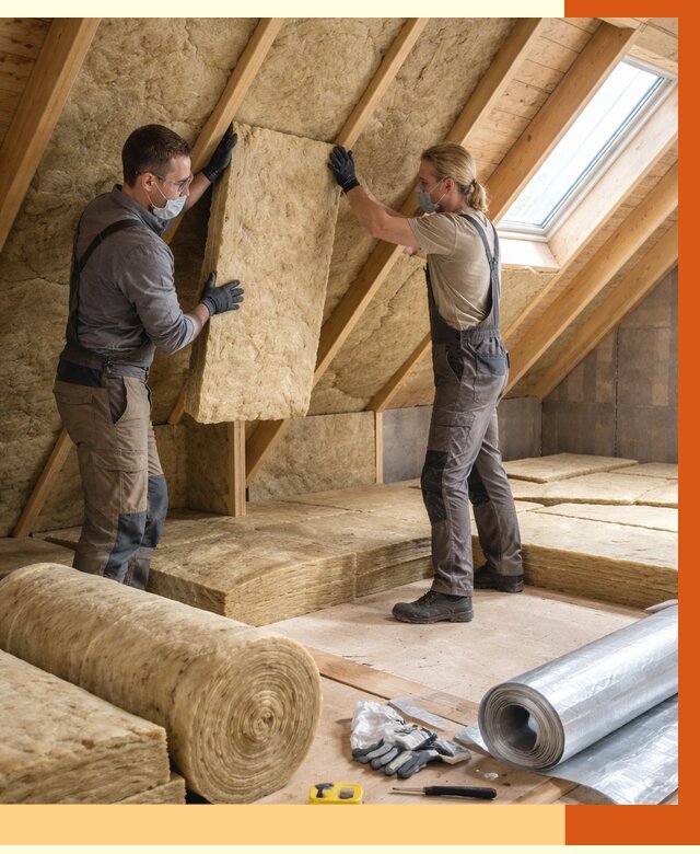 Утепление мансарды минватой в Дубне от 4288 руб./м2 — монтаж и пароизоляция | ТепломастерДбн