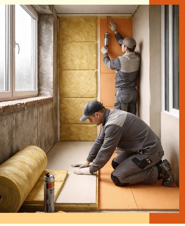 Утепление лоджии под ключ в Дубне от 6636 руб/м2 — комплексное решение | ТепломастерДбн