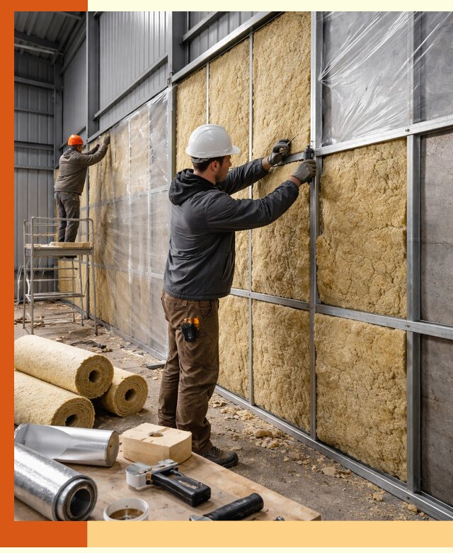 Утепление ангара в Дубне — профессиональная теплоизоляция помещений