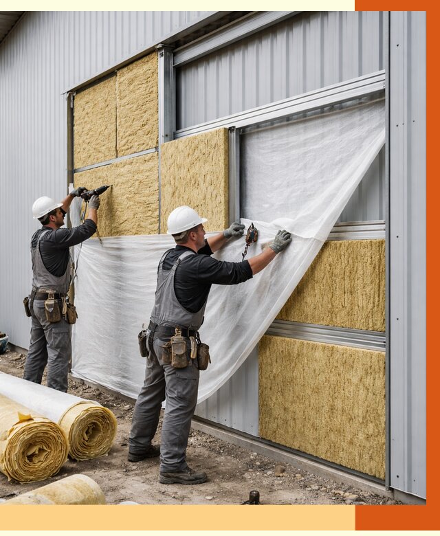 Утепление металлического склада в Дубне от 4594 руб/м2 — комплексное утепление под ключ | ТепломастерДбн