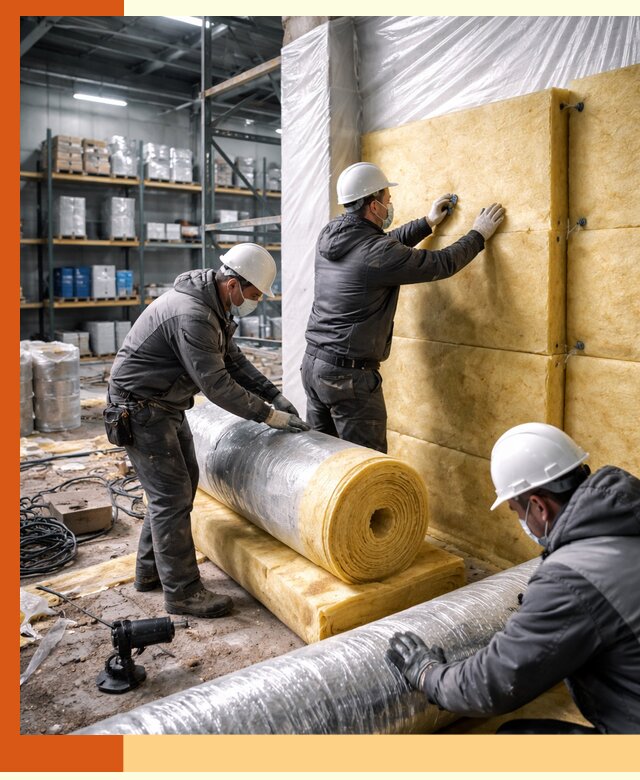 Утепление склада химсырья в Дубне: безопасная и эффективная изоляция