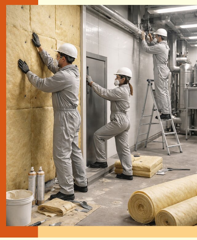 Утепление пищевого цеха под ключ в Дубне