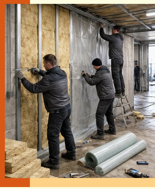 Профессиональное утепление автомойки в Дубне для любого типа помещений