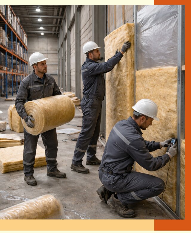 Утепление логистического центра в Дубне от 4594 руб/м² под ключ | ТепломастерДбн