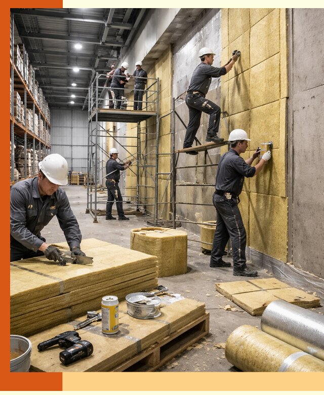 Утепление логистического центра в Дубне качественно и экономично