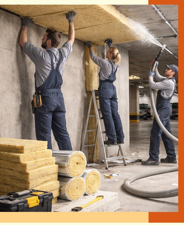 Утепление паркинга в Дубне от 6942 руб./м2 — работы под ключ | ТепломастерДбн