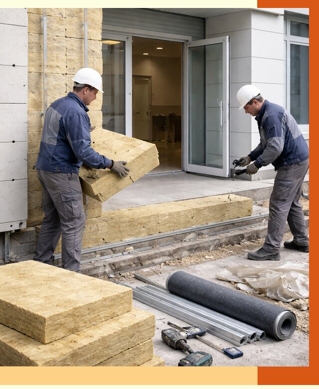 Утепление медицинского центра в Дубне под ключ от 12761 руб./м² | ТепломастерДбн