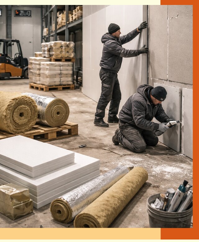 Утепление холодного склада в Дубне от 8678 руб/м2 — комплексное под ключ | ТепломастерДбн