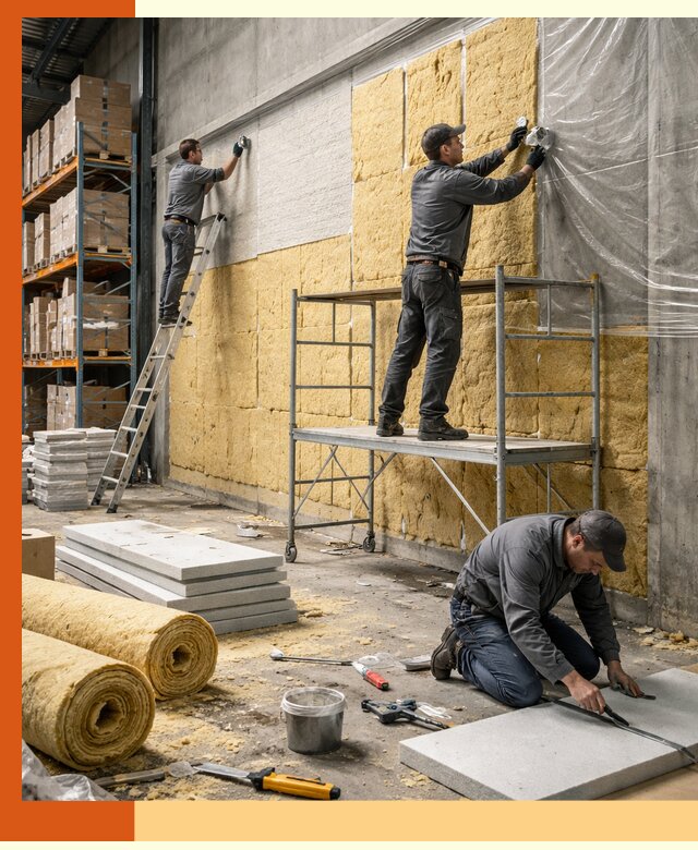 Утепление холодного склада под ключ в Дубне