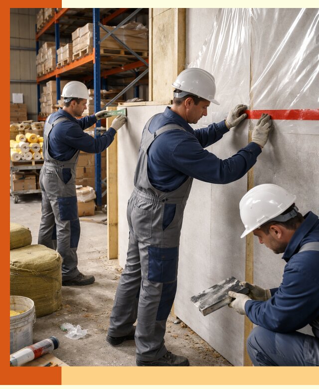 Утепление теплого склада под ключ в Дубне