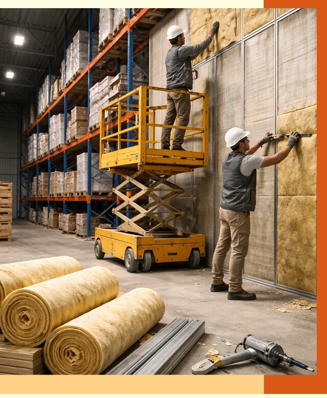 Утепление торгового склада в Дубне от 3267 руб/м2 — комплексно и под ключ | ТепломастерДбн