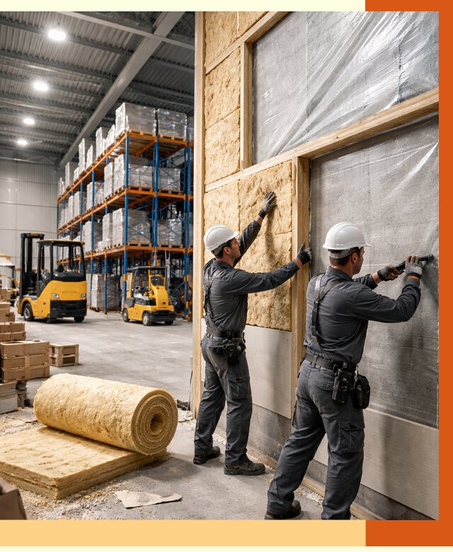 Утепление склада с техникой в Дубне от 4288 руб./м2 — комплексно под ключ | ТепломастерДбн