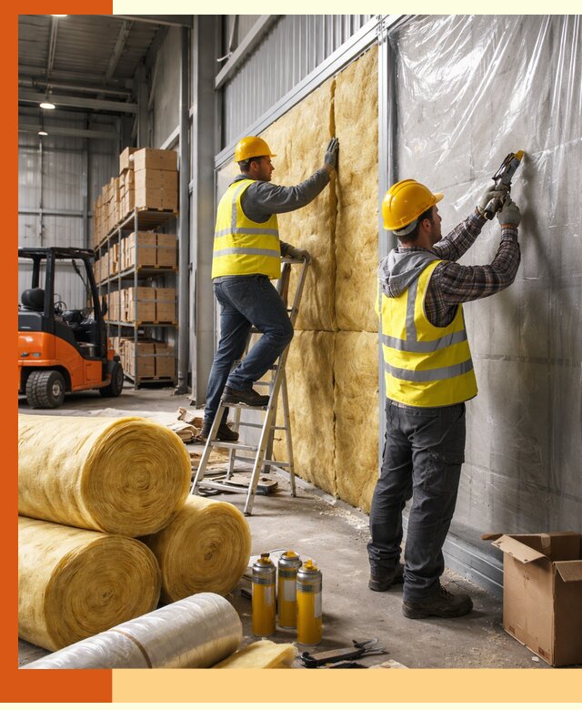 Утепление склада с техникой в Дубне под ключ