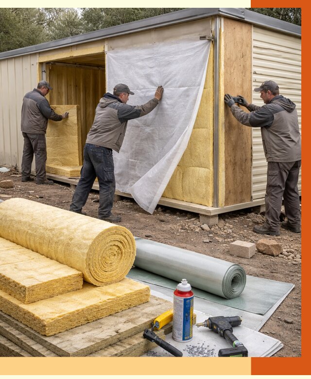 Утепление строительной бытовки в Дубне от 12761 руб. под ключ | ТепломастерДбн