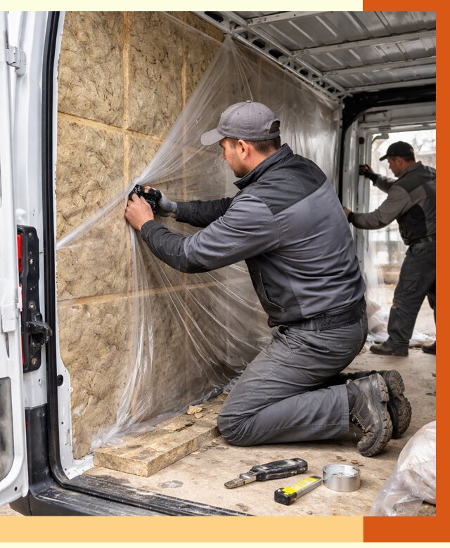 Утепление фургона в Дубне от 16845 руб/м2 — утепление фургона ППУ и кузова | ТепломастерДбн