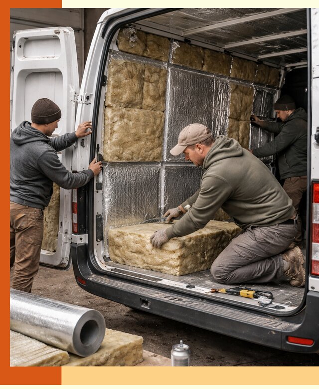 Утепление фургона в Дубне: профессиональная теплоизоляция и шумоизоляция