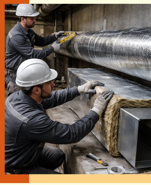 Профессиональное утепление воздуховодов и теплоизоляция в Дубне