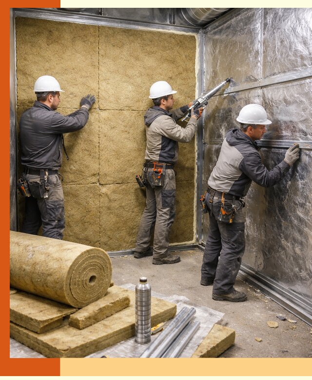 Утепление венткамеры в Дубне — качественная теплоизоляция и шумопоглощение